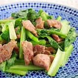 鉄×カルシウム　「砂肝と小松菜のナンプラー炒め」